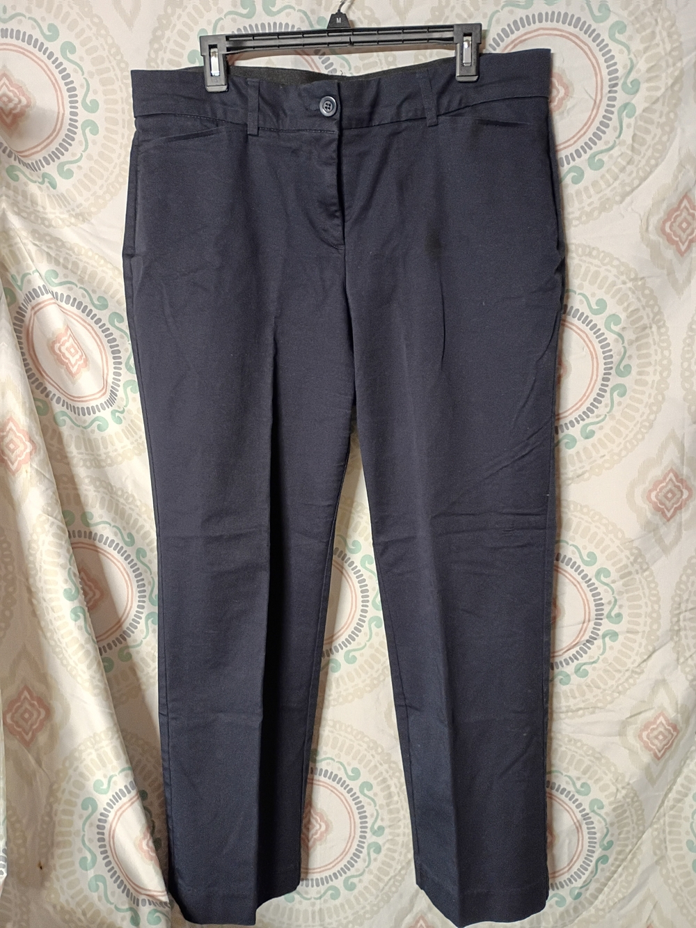 Kim Rogers Black Straight-Leg Dress Pants